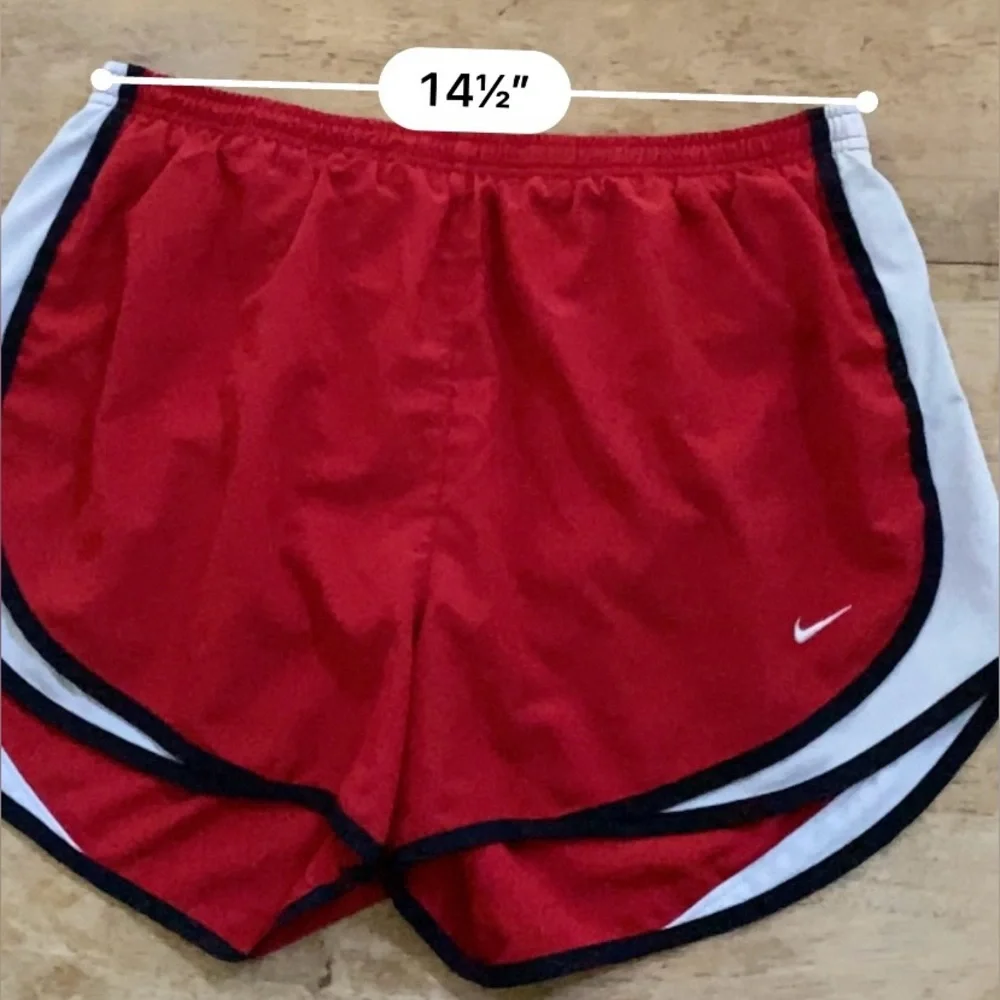 Nike Tempo Dri‎ Fit Women’s Sz L Red/Black/White Athletic Shorts